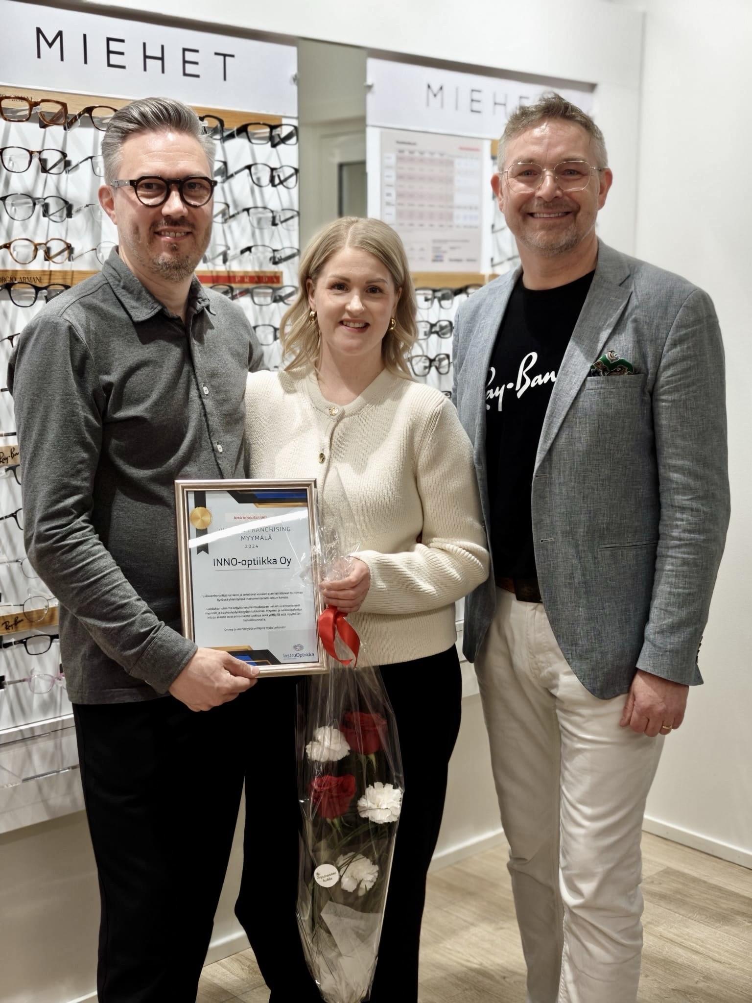 Vuoden Instrumentarium franchising -yrittäjät 2024