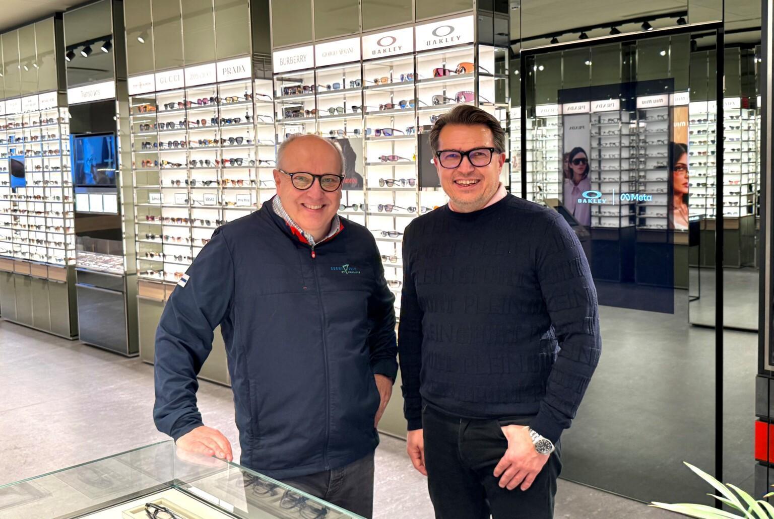 Antti Tiitola, Golfliiton hallituksen puheenjohtaja ja Pasi Anttila, Instru Optiikka Oy:n toimitusjohtaja